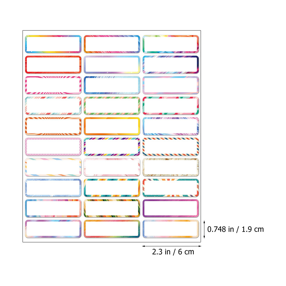 10 Sheets Writable Name Tag St - Water Bottle Blank ulasan dan harga