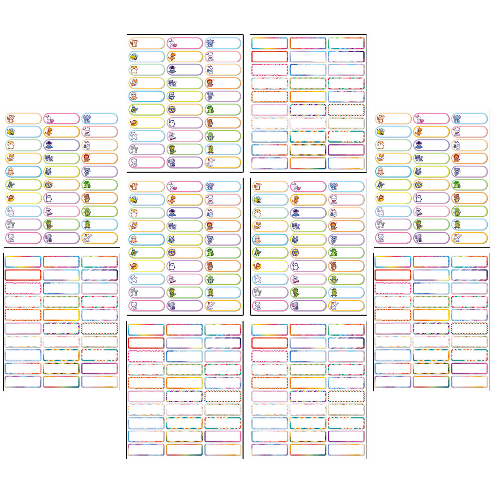 10 Sheets Writable Name Tag St - Water Bottle Blank ulasan dan harga