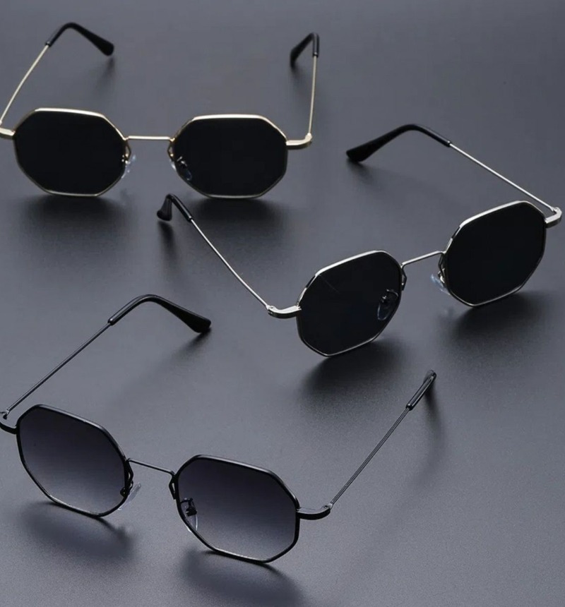 Sexy Small Square Sunglasses W - Metal Photo Panel ulasan dan harga