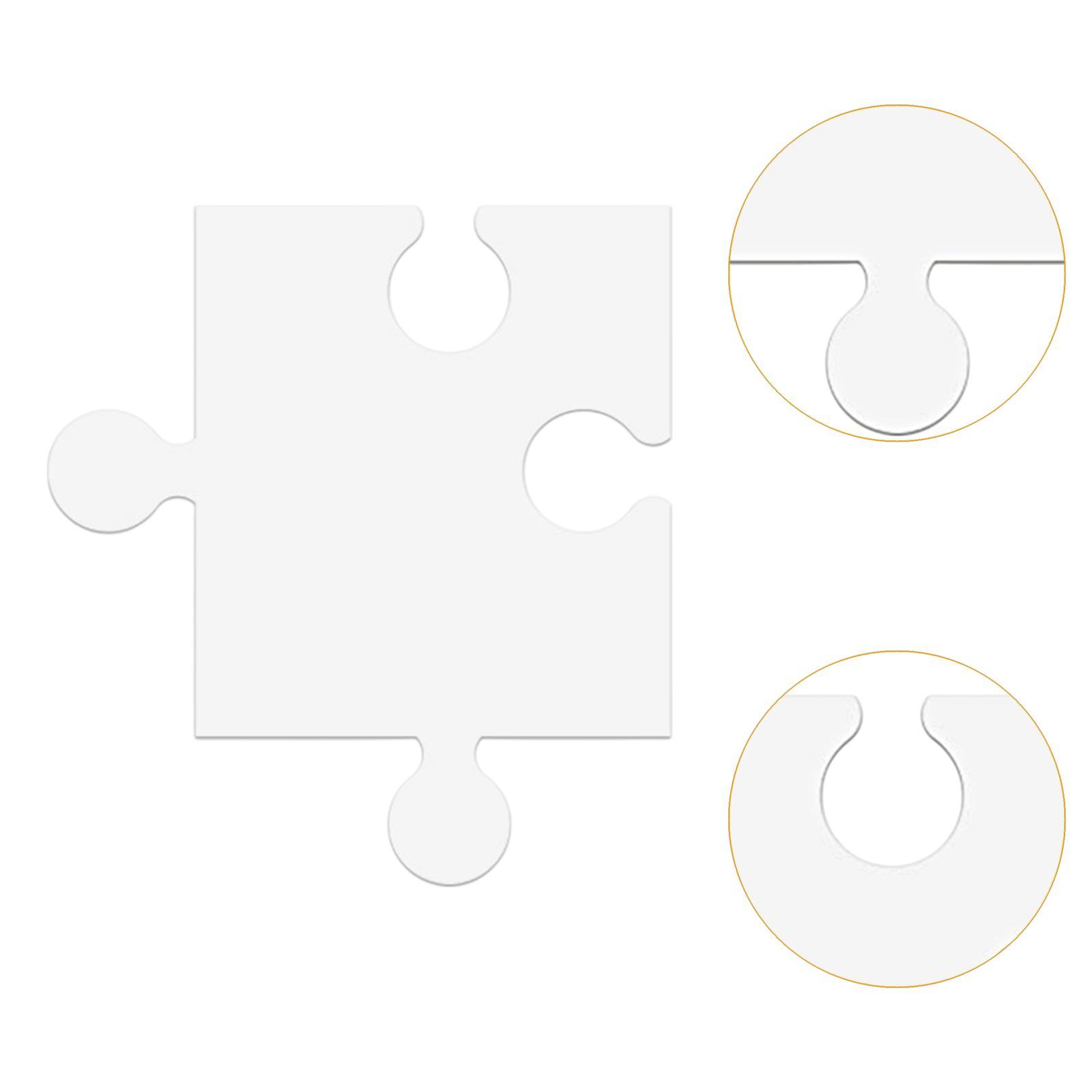 24Pcs White Cardboard Blank Ji - Puzzle Blank White ulasan dan harga