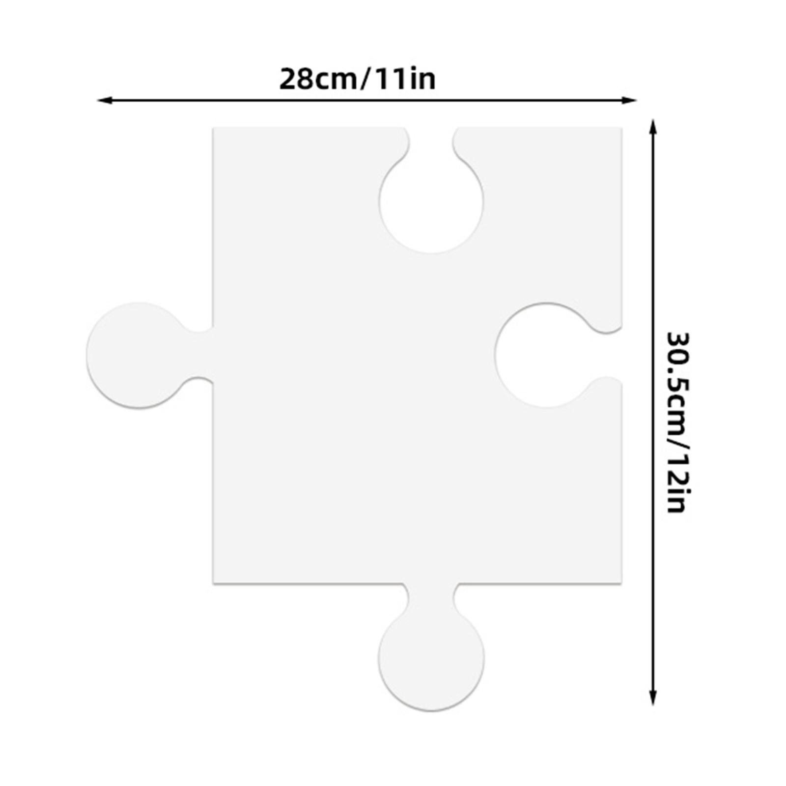 24Pcs White Cardboard Blank Ji - Puzzle Blank White ulasan dan harga