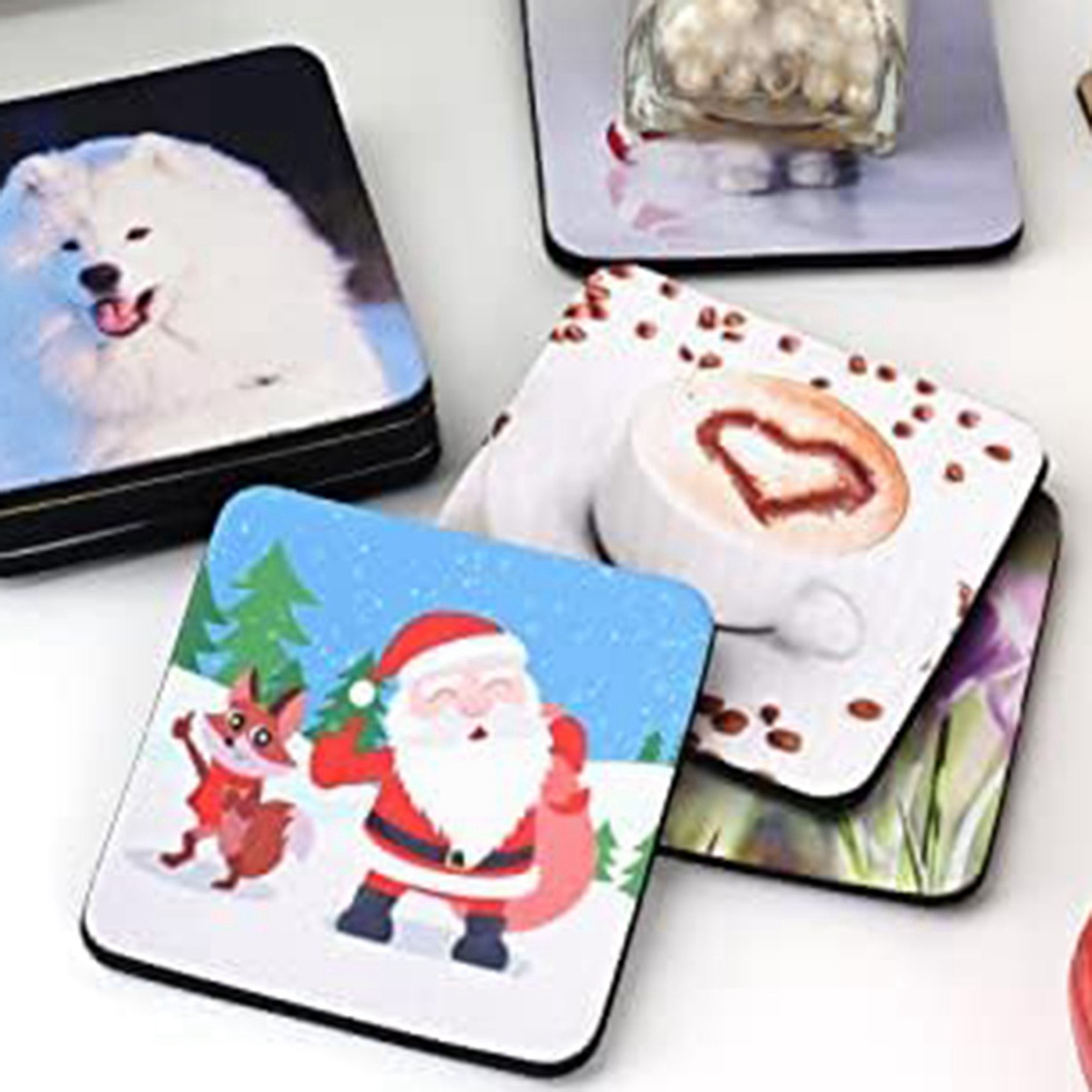 F-F 40PCS Square Sublimation B - Coaster Sublimation Blank ulasan dan harga