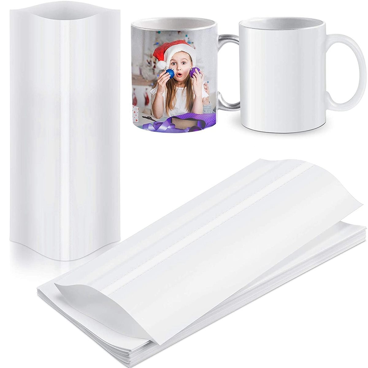 BAAE 420Pcs Sublimation Shrink - Sublimation Mug White ulasan dan harga