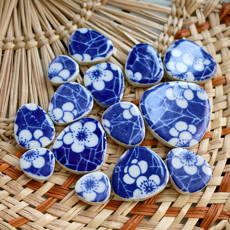 100g DIY Ceramic Mosaic Tiles  - Ceramic Tile Blank ulasan dan harga