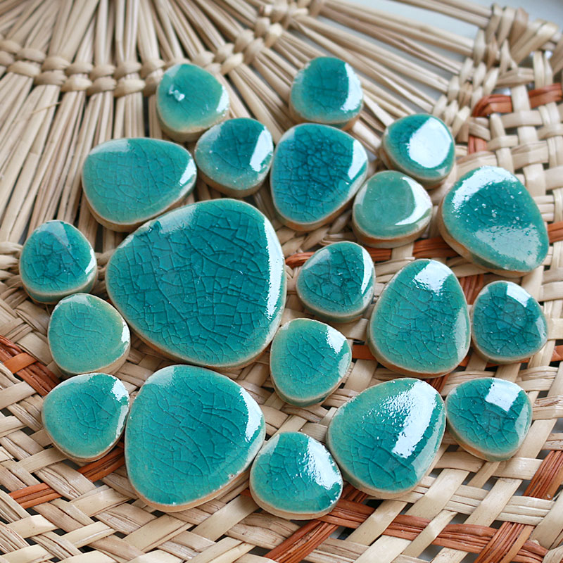 100g DIY Ceramic Mosaic Tiles  - Ceramic Tile Blank ulasan dan harga
