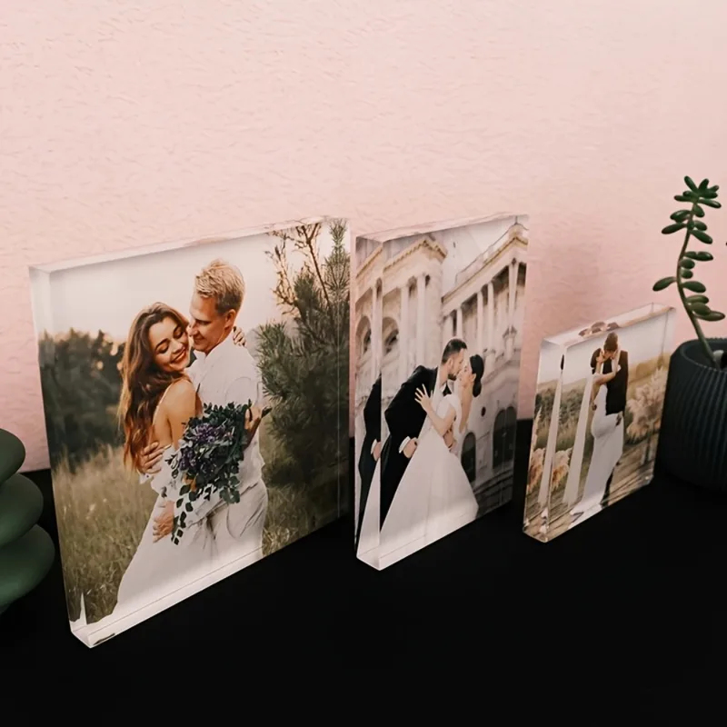 Custom Acrylic Anniversary Pho - Photo Acrylic Block ulasan dan harga
