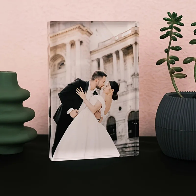 Custom Acrylic Anniversary Pho - Photo Acrylic Block ulasan dan harga